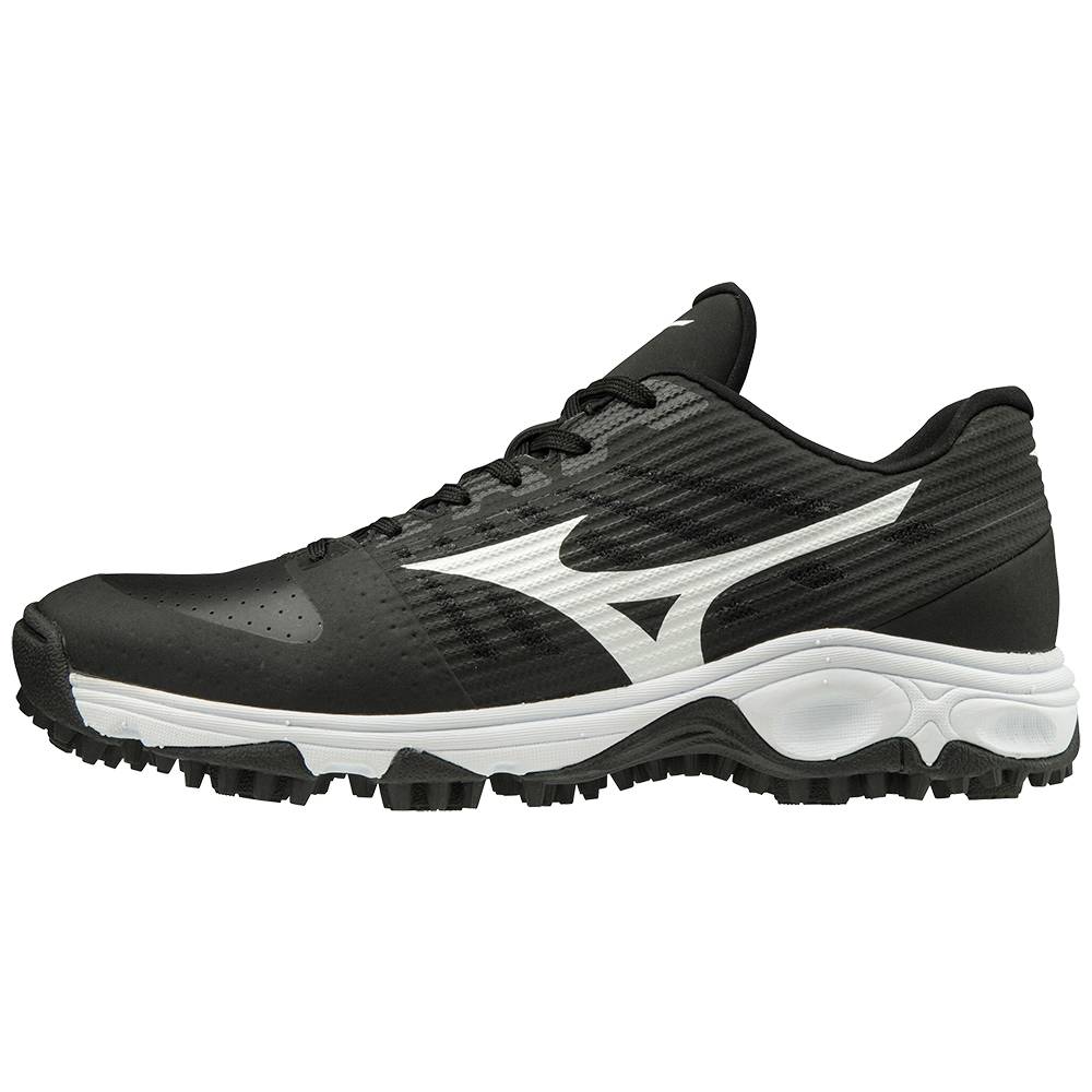 Zapatillas Beisbol Mizuno Ambition All Surface Bajas Turf Hombre Negras/Blancas Outlet GIZQ-81359